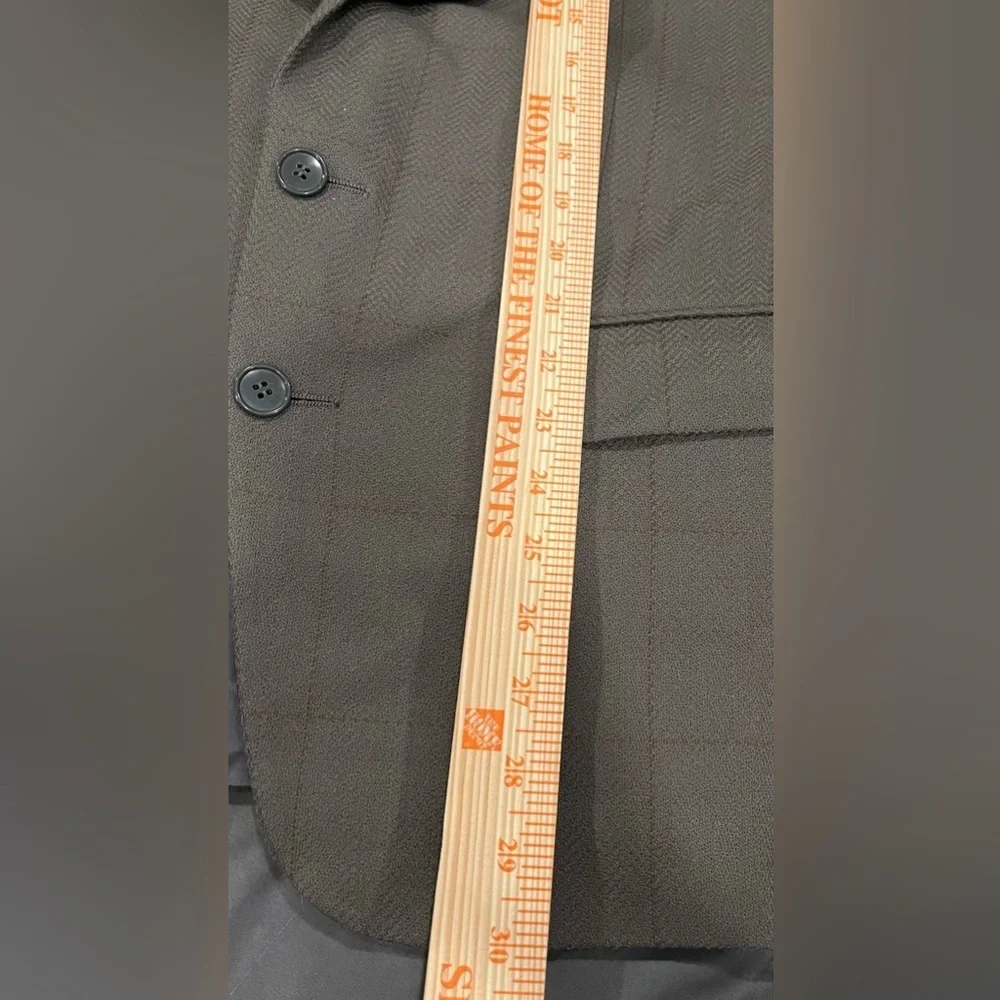 Dayton’s Men’s Suit Jacket Blazer, Green/Brown w/Burgundy Stripe, Wool; Size 38
